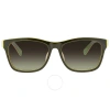 LACOSTE LACOSTE GREEN GRADIENT SQUARE MEN'S SUNGLASSES L683S 315 55