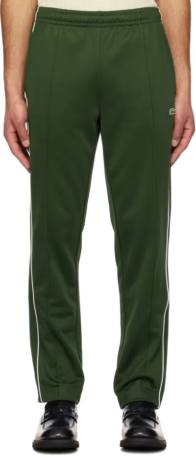 LACOSTE GREEN PARIS PIQUÉ SWEATPANTS