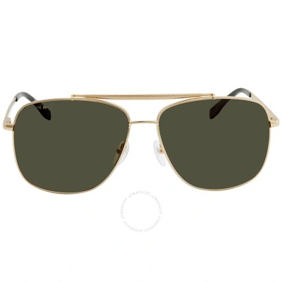 Lacoste Green Pilot Men's Sunglasses L188s 714 59 In Gold / Green