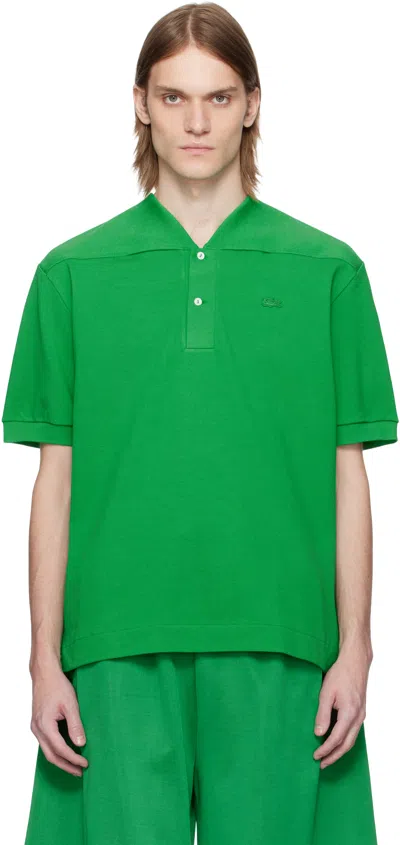 Lacoste Green Runway Classic Fit Polo In Light Green Siw