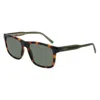 Lacoste Casual Elegance 56mm Rectangular Sunglasses In Brown