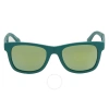 LACOSTE LACOSTE GREEN SQUARE UNISEX FOLDING SUNGLASSES L778S 315 52