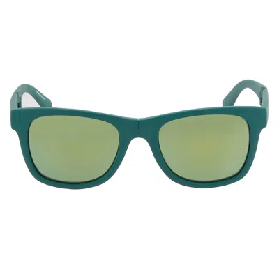 Lacoste Green Square Unisex Folding Sunglasses L778s 315 52 In Blue