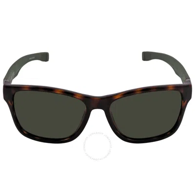 Lacoste Green Square Unisex Sunglasses L737s 214 55 In Brown