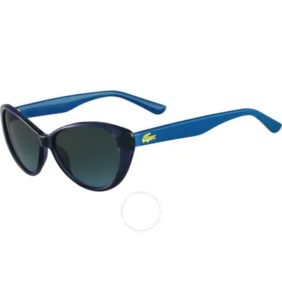 Lacoste Grey Cat Eye Unisex Sunglasses L3602s/cl - Blu - 424 In Blue