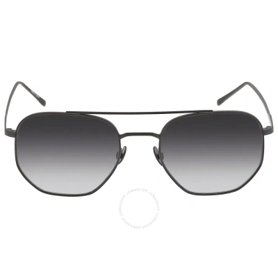 Lacoste Grey Gardient Pilot Unisex Sunglasses L210s 001 54 In Black / Grey