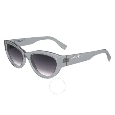 Lacoste Grey Gradient Cat Eye Ladies Sunglasses L6013s 035 54 In Gray