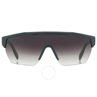 Lacoste Grey Gradient Shield Men's Sunglasses L989s 301 62 In Green / Grey
