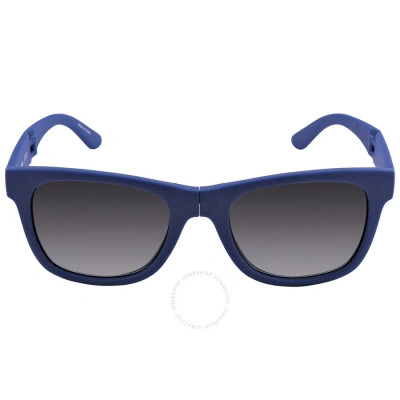 Lacoste Grey Gradient Square Unisex Folding Sunglasses L778s 424 52 In Blue / Grey