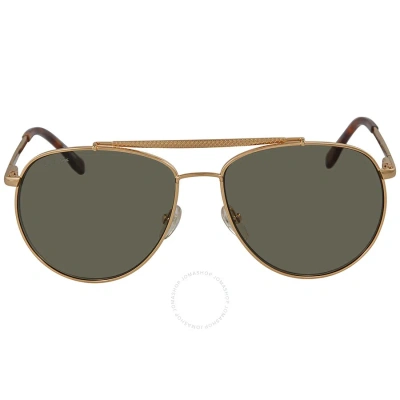 Lacoste Grey Pilot Unisex Sunglasses L177s 714 57 In Gold / Grey