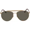 Lacoste Grey Pilot Unisex Sunglasses L177s 714 57 In Gold