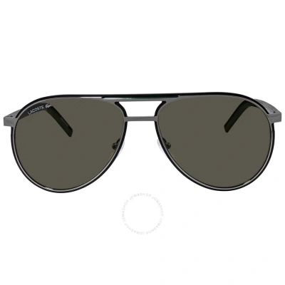 Lacoste Grey Pilot Unisex Sunglasses L193s 035 58
