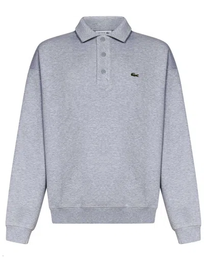 Lacoste Grey Polo With Polo Collar