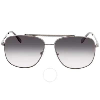Lacoste Grey Rectangular Men's Sunglasses L188s 033 59 In Metallic