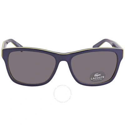 Lacoste Grey Square Unisex Sunglasses L683s 414 55 In Blue