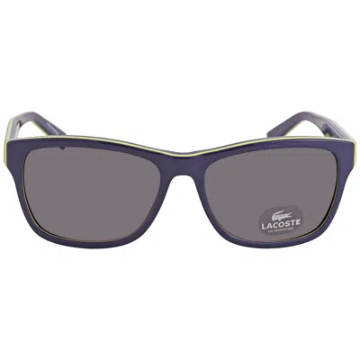 Lacoste Grey Square Unisex Sunglasses L683s 414 55 In Purple