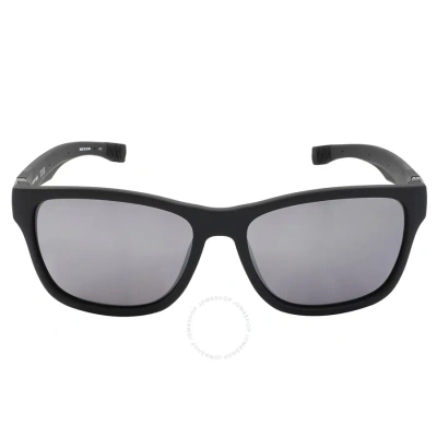 Lacoste Grey Square Unisex Sunglasses L737s 002 55 In Black / Grey