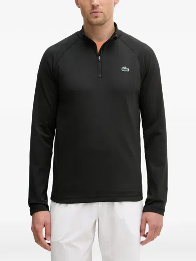 Lacoste Half-zip Sweatshirt In Black
