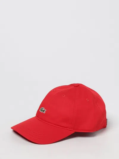 Lacoste Hat Men  In Red