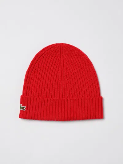 Lacoste Hat Men  In Red