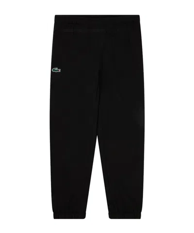 Lacoste Hem Poly Joggers In Black