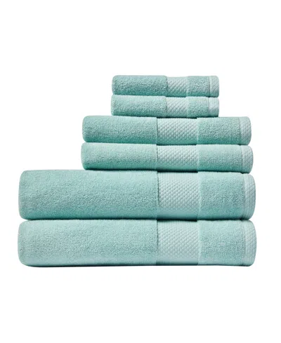 LACOSTE HERITAGE ANTI-MICROBIAL SUPIMA COTTON 6 PIECE BATH TOWEL SET