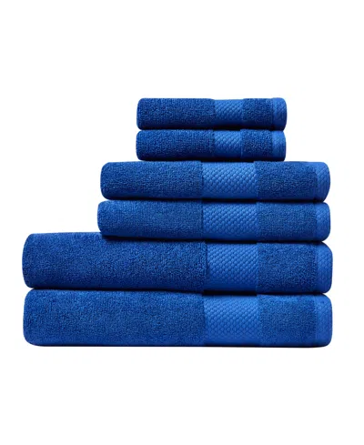LACOSTE HERITAGE ANTI-MICROBIAL SUPIMA COTTON 6 PIECE BATH TOWEL SET