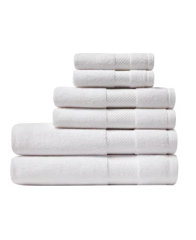 LACOSTE HERITAGE ANTI-MICROBIAL SUPIMA COTTON 6 PIECE BATH TOWEL SET
