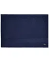 Lacoste Heritage Antimicrobial Bath Mat In Navy