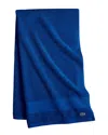 Lacoste Heritage Antimicrobial Bath Sheet In Blue