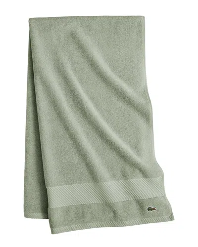 Lacoste Heritage Antimicrobial Bath Sheet In Green
