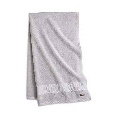 Lacoste Heritage Antimicrobial Bath Sheet In Micro Chip
