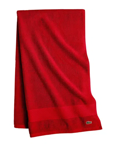 Lacoste Heritage Antimicrobial Bath Sheet In Multi