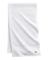 Lacoste Heritage Antimicrobial Bath Sheet In White