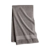Lacoste Heritage Antimicrobial Bath Towel In Meteorite