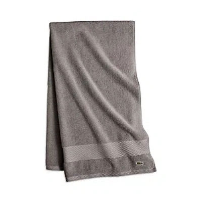 Lacoste Heritage Antimicrobial Bath Towel In Meteorite
