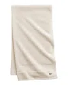 Lacoste Heritage Antimicrobial Bath Sheet In White