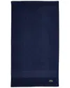 Lacoste Heritage Antimicrobial Hand Towel In Navy