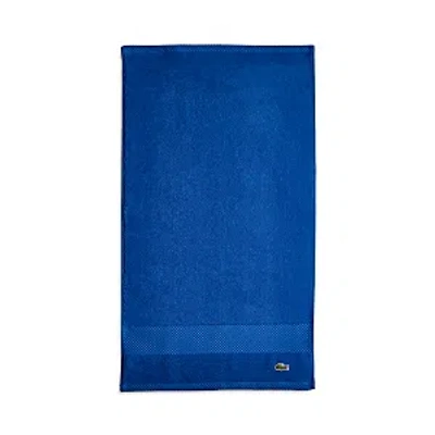 Lacoste Heritage Antimicrobial Hand Towel In Surf Blue