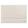 Lacoste Heritage Antimicrobial Bath Sheet In Chalk