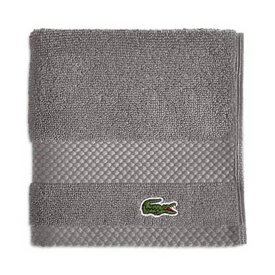Lacoste Heritage Antimicrobial Washcloth In Meteorite