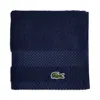 Lacoste Heritage Antimicrobial Washcloth In Navy
