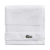 Lacoste Heritage Antimicrobial Washcloth In White