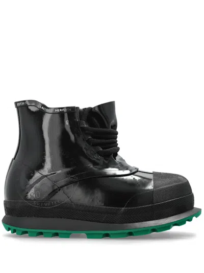 Lacoste Black René Boots In Blk/grn