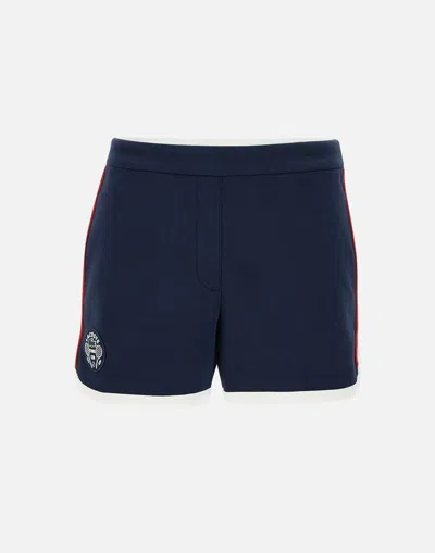 Lacoste Heritage Stretch Tennis Shorts In Blue