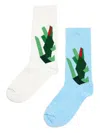 Lacoste Unisex 2-pack Crocodile Socks - 3 - 5.5 In White