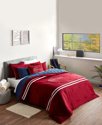 Lacoste Home Big Croc 3-pc. Comforter Set, Full/queen In Red