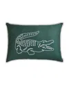 Lacoste Home Big Croc Decorative Pillow, 16" X 24" In Green