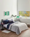 Lacoste Home Closeout!  Court Stripe 2-pc. Comforter Set, Twin In Grey
