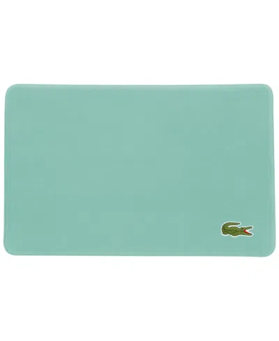 Lacoste Home Crocodile Memory Foam Bath Rug, 19" X 30" In Beach Glass